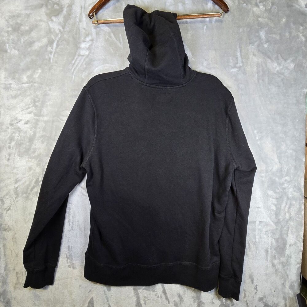 Hush Puppies Hoodie Black M Full Zip Pockets Embroidered Bassett Hound Dog View 5